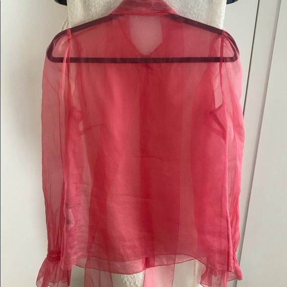 Hot pink dolce and gabbana sheer blouse. Only worn once. - Picture 3 of 4